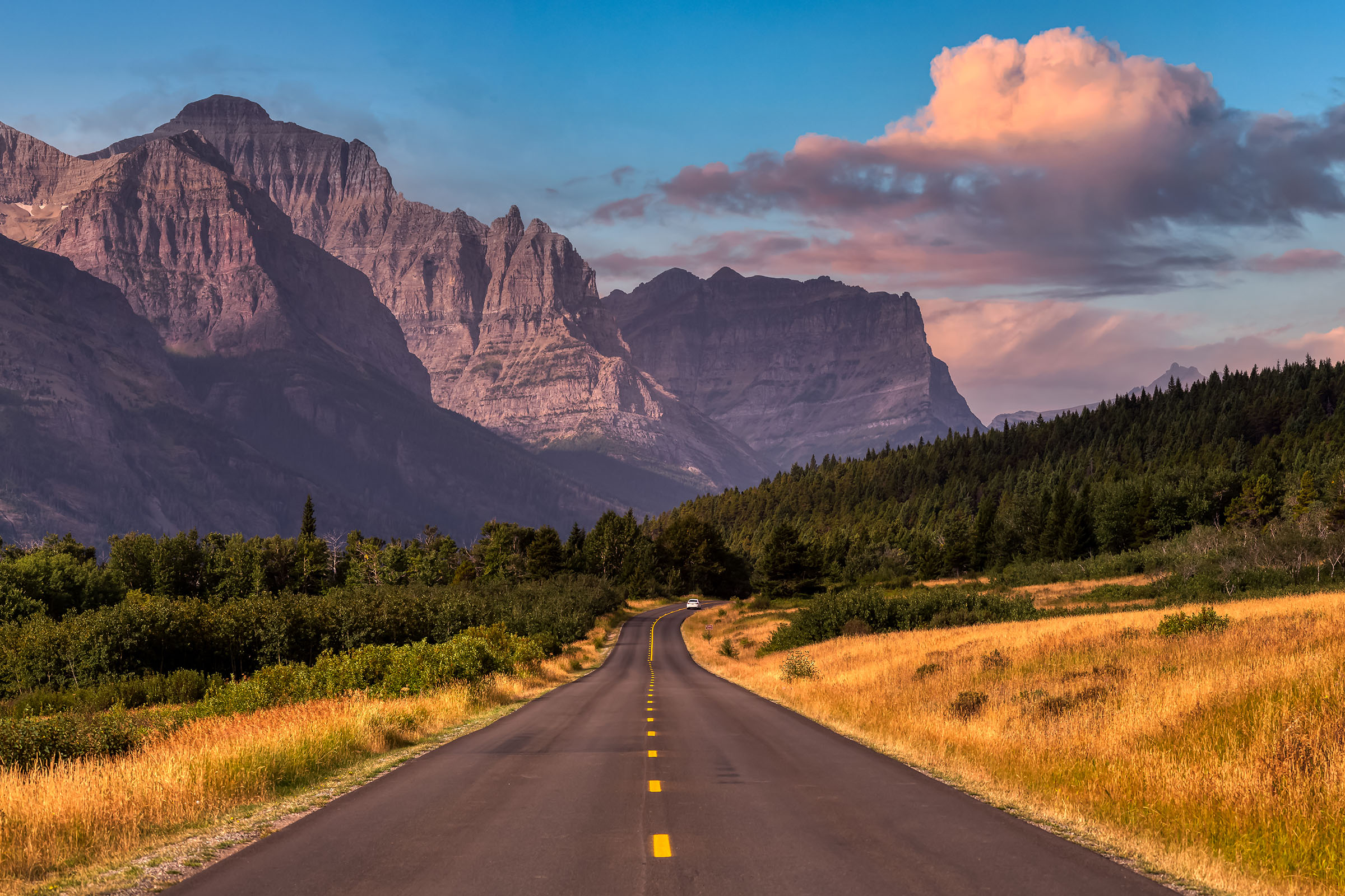 Scenic drive in Montana
